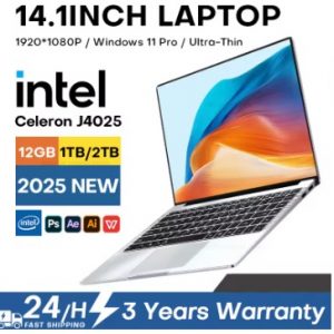 2025 Laptop Computer Windows 11 Pro Intel Celeron J4025